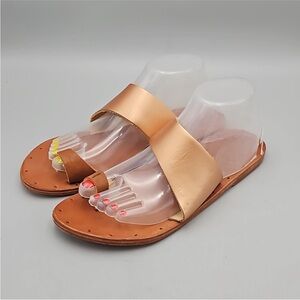 Beek Finch sandal - size 9 in Rose Gold/Tan